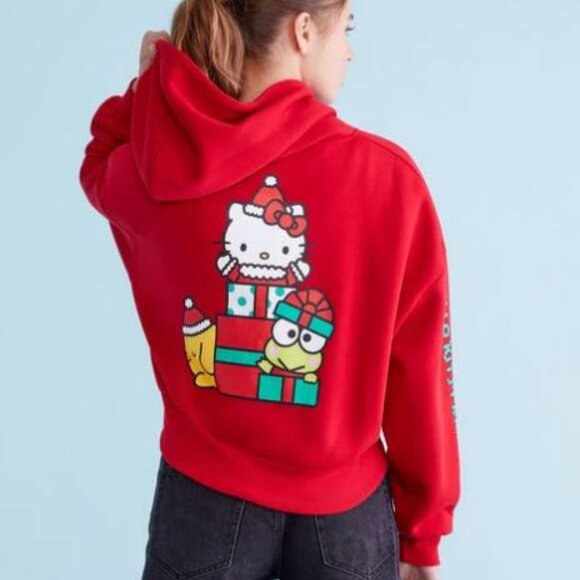 Aéropostale Hello Kitty Gifts Cropped Full-Zip Hoodie - Picture 1 of 3